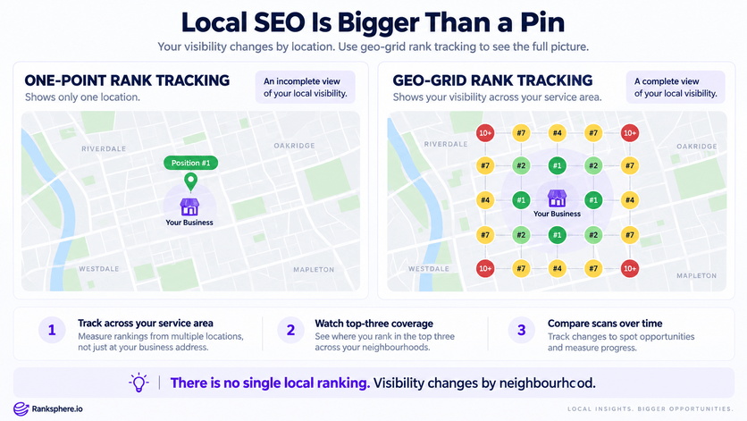 Local SEO Geo-Grid Rank Tracking Explained