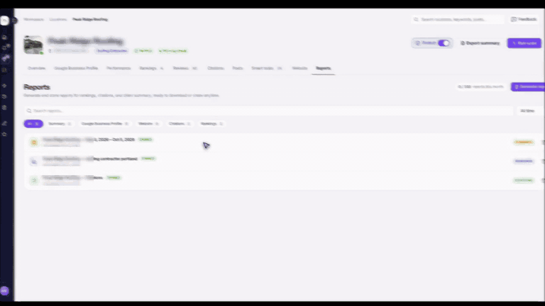 White label reporting with custom domain demo by ranksphere.io