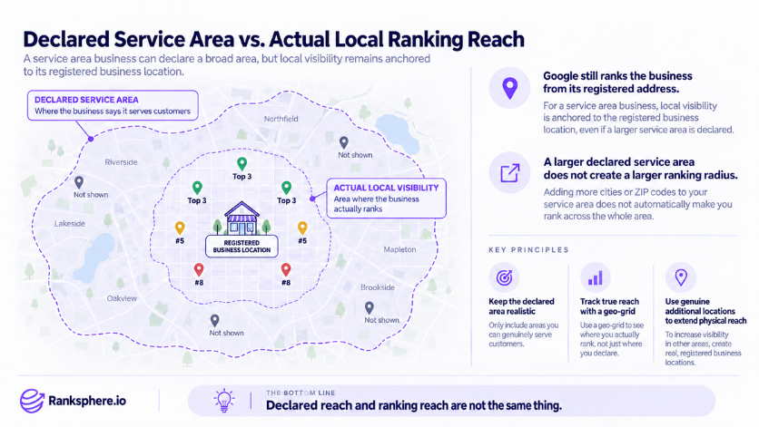 Service Area Business – Declared Service Area vs. Local Ranking Reach